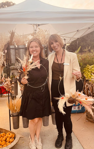 Blooms & Beers – Pop Up Fall Wreath Workshop by Christy Griner Hulsey of Colonial House of Flowers and Vanessa Wicks at Atlanta  Botanical Garden