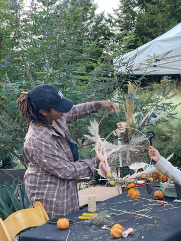 Pop Up Fall Wreath Workshop Led By Christy Griner Hulsey at Atlanta Botanical Garden