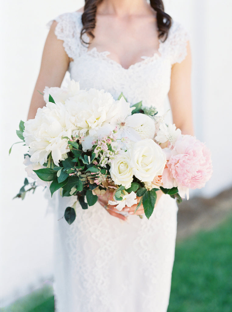 Colonial House of Flowers Worldwide Destination Florist based in Atlanta, Georgia  Jekyll Island Coastal White Pink Green Peony Wedding