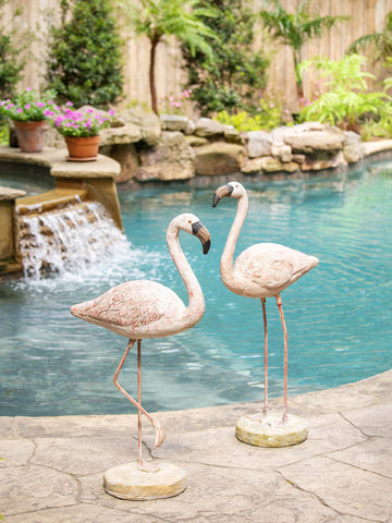 Pink Flamingos Decorative Object