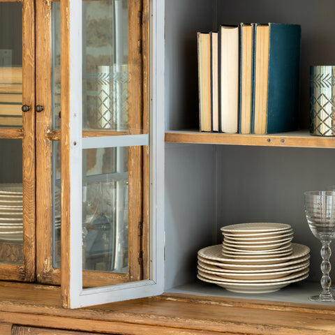 Brown Farmhouse Style Hutch Home Furniture