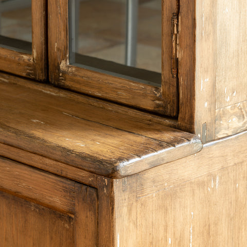 Brown Farmhouse Style Hutch Home Furniture