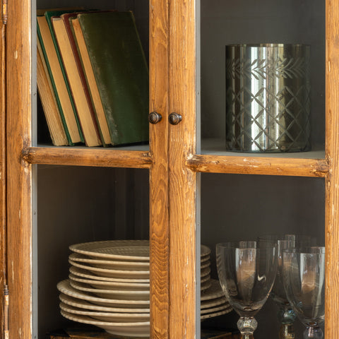 Brown Farmhouse Style Hutch Home Furniture