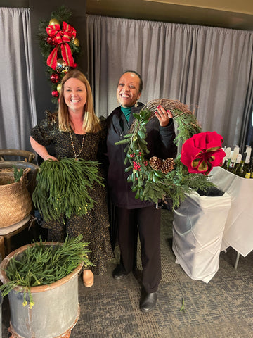 corporate wreath workshop atlanta at rays on the river indian woman