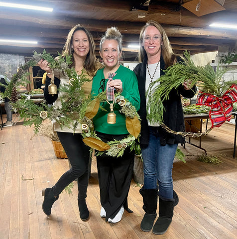 three-women-with-wreaths