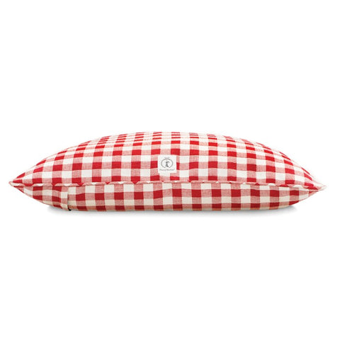 Shop Red Check Dog Bed