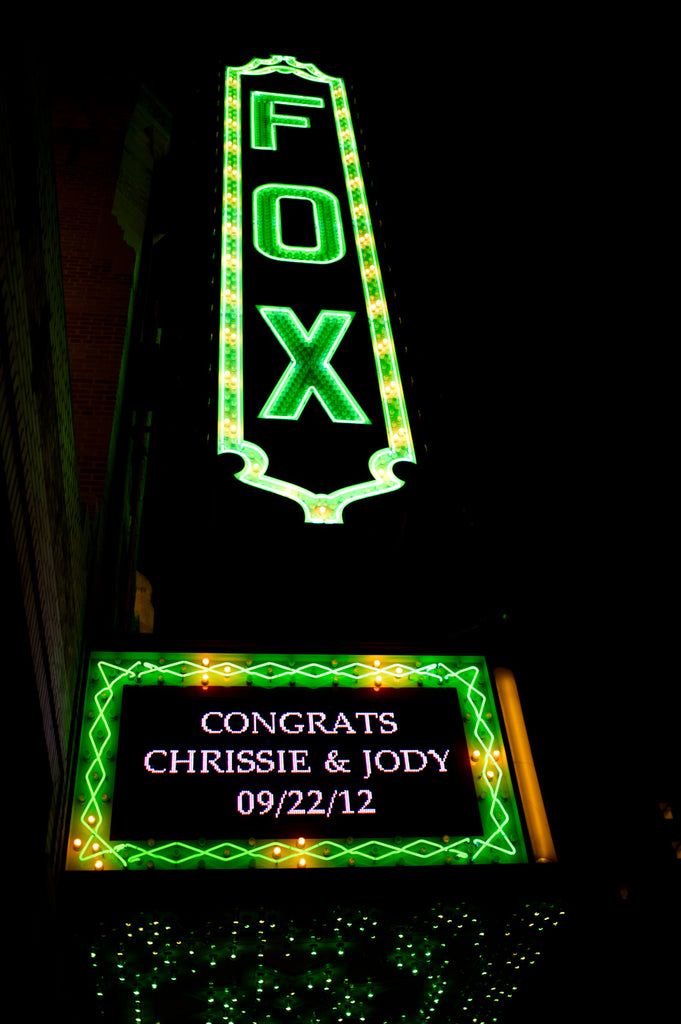 Fox Theatre Wedding Marquee Midtown Atlanta, Georgia