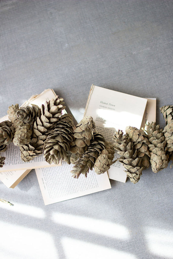 Pine Cone Natural Garland Shipping From Colonial House of Flowers in Atlanta, Georgia