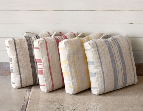 Linen-pillows-stripes-red-yellow-blue-black