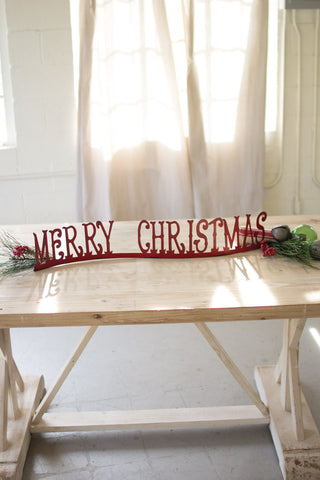 Red Merry Christmas Tabletop Holiday Decor