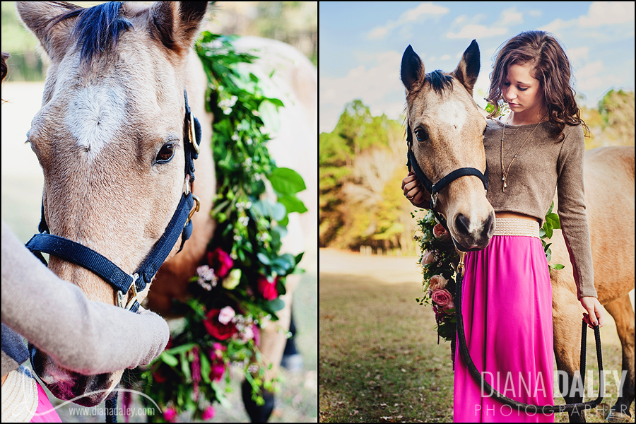 Lush Horse Flower Garland