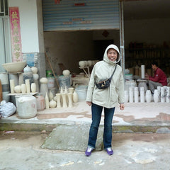 Olivia in Jingdezhen Factory