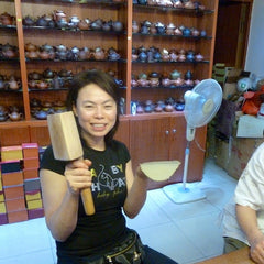 Olivia at Yixing Terracotta Teapot Factory