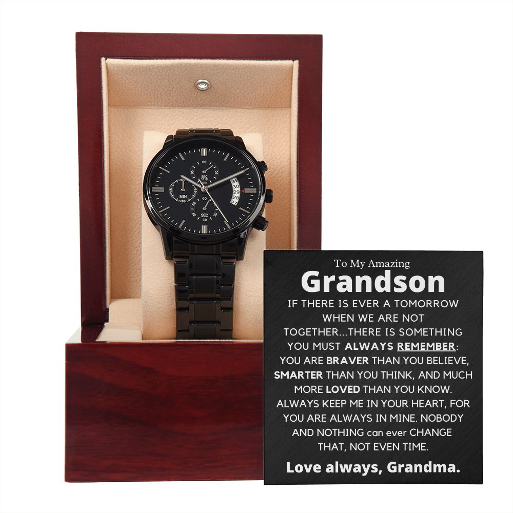 Buy Personalized Watch for My Grandson, Sentimental Gift for Grandson From  Grandparents, Grandson Birthday Present, Grandson Gift on Graduation Online  in India - Etsy