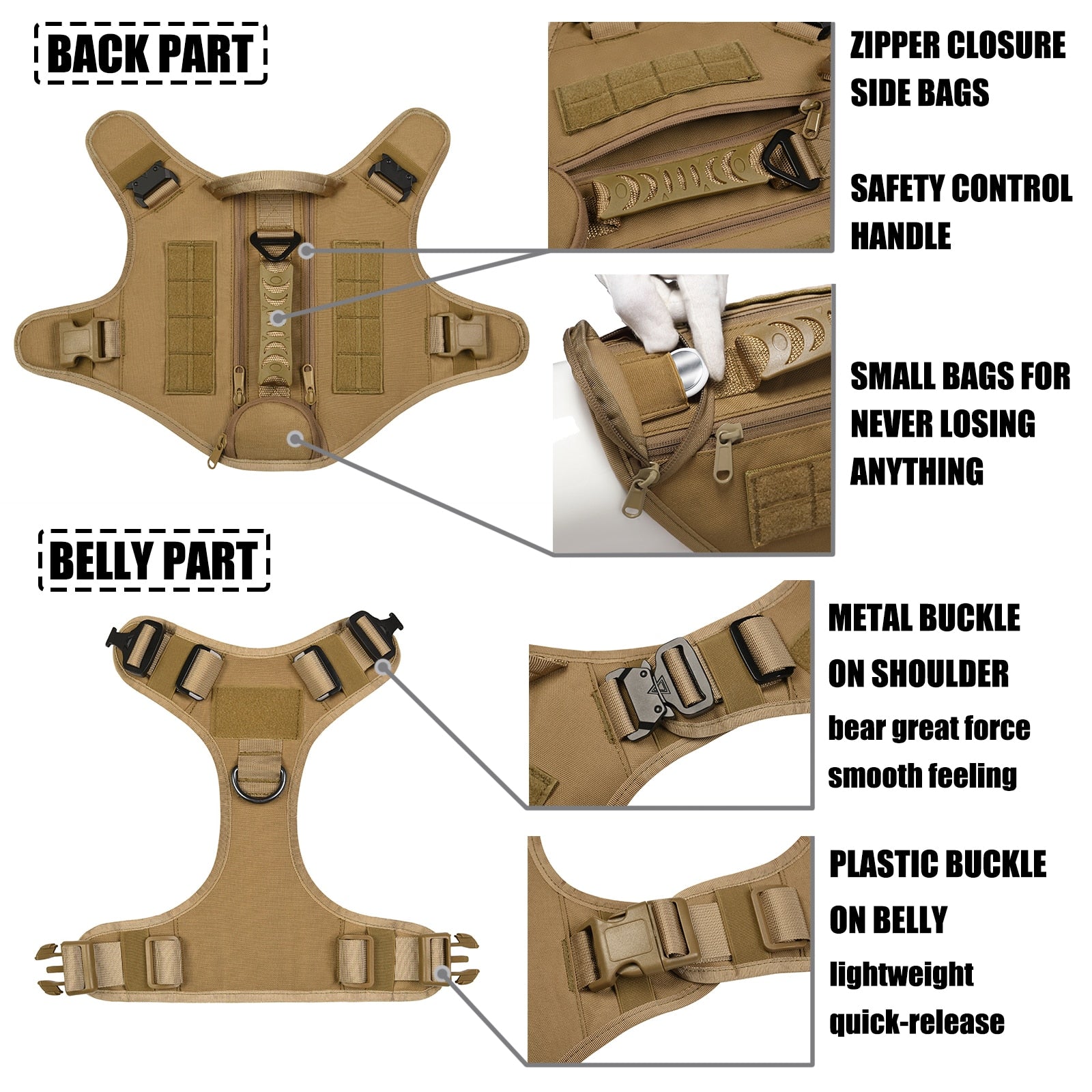 military working dog harness