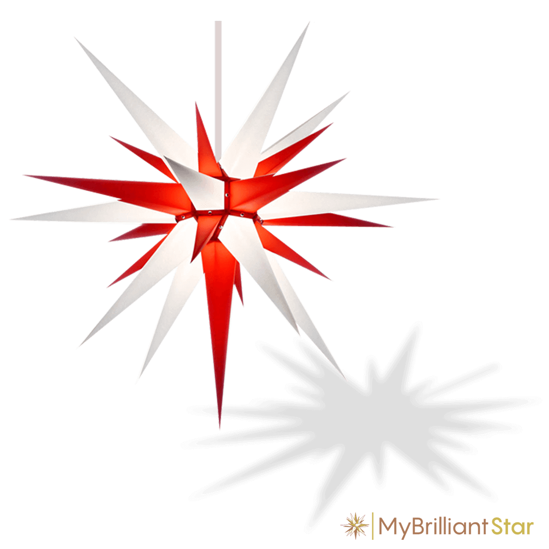 Original Herrnhut paper star, white, ~ 40 cm / 16 inch ø