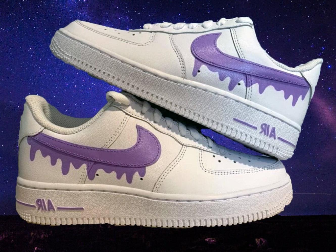 Purple Drip Custom Air Force 1
