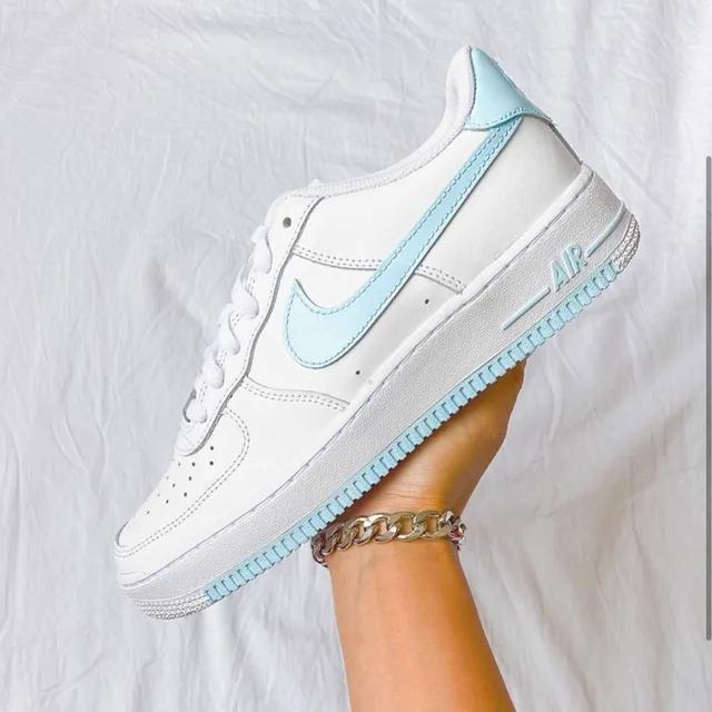 Air Force 1 Baby Blue Sneakers – shecustomize