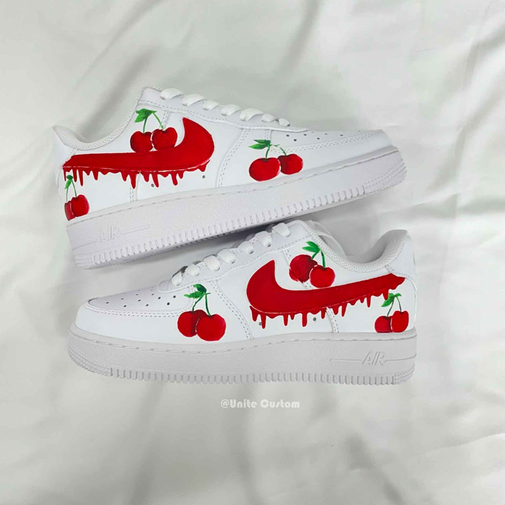 Cherry Red' Custom Designed AF1's