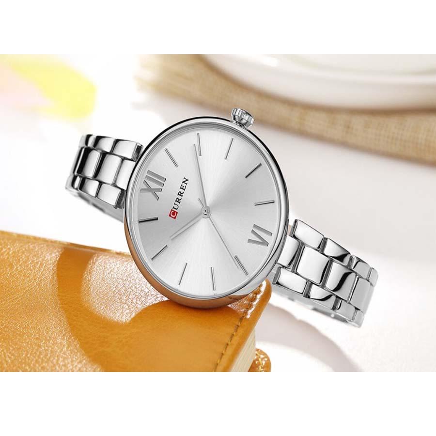 CURREN Original Brand Stainless Steel Band Wrist Watch For Women With Brand (Box & Bag)-9017