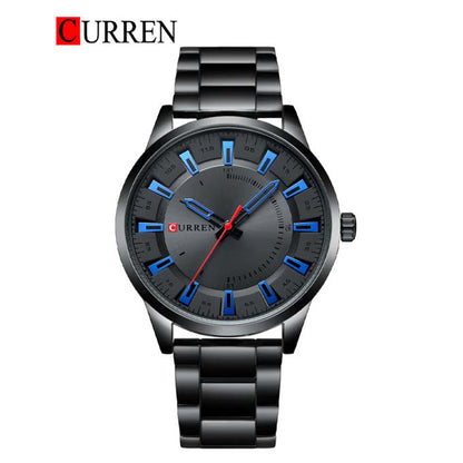 CURREN Original Brand Stainless Steel Band Wrist Watch For Men With Brand (Box & Bag)-8406