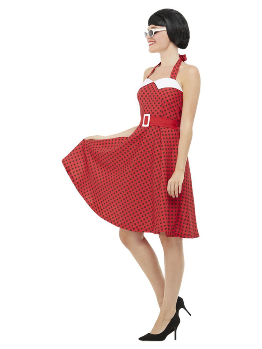 50s Rockabilly Pin Up Costume, Red – Paper Tiger