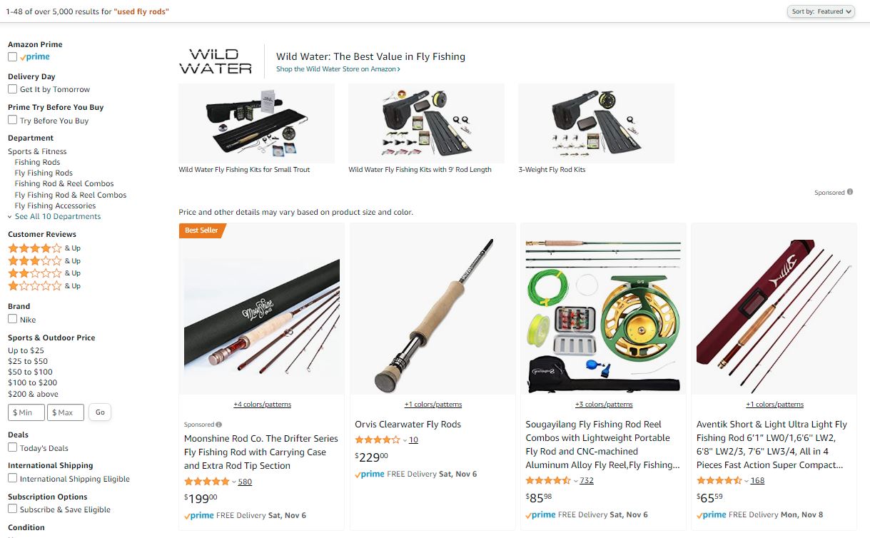 Used Fly Rods for Sale on Amazon