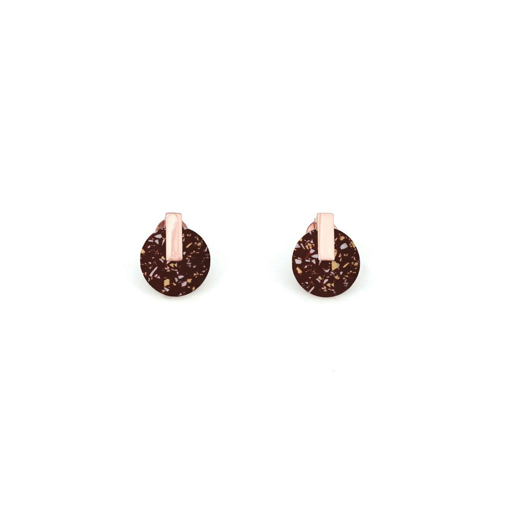 Resonance Stud Earrings • Shiraz Granite