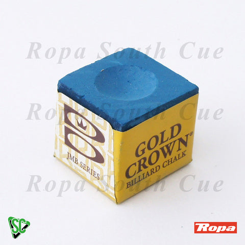 Brunswick Gold Crown Chalk 12 Cube Box - Blue