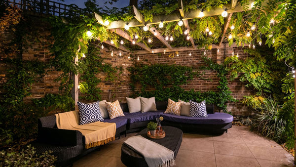12 Volt lights in outdoor space