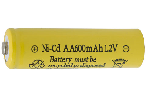 NiCad rechargeable battery for solar garden lights