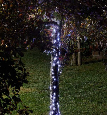 100 bright white string lights for the garden