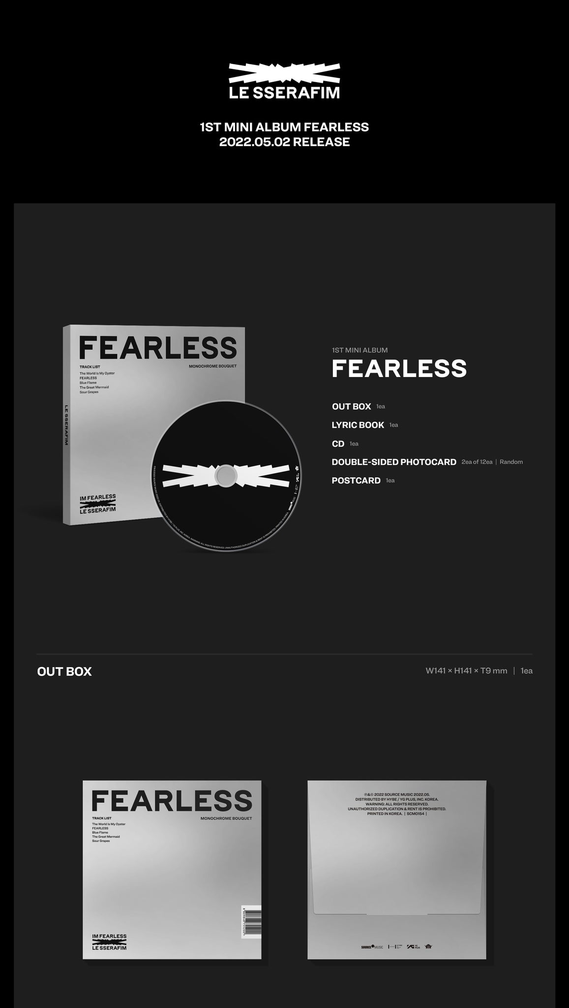 LE SSERAFIM FEARLESS Music Korea コンプ | culto.pro