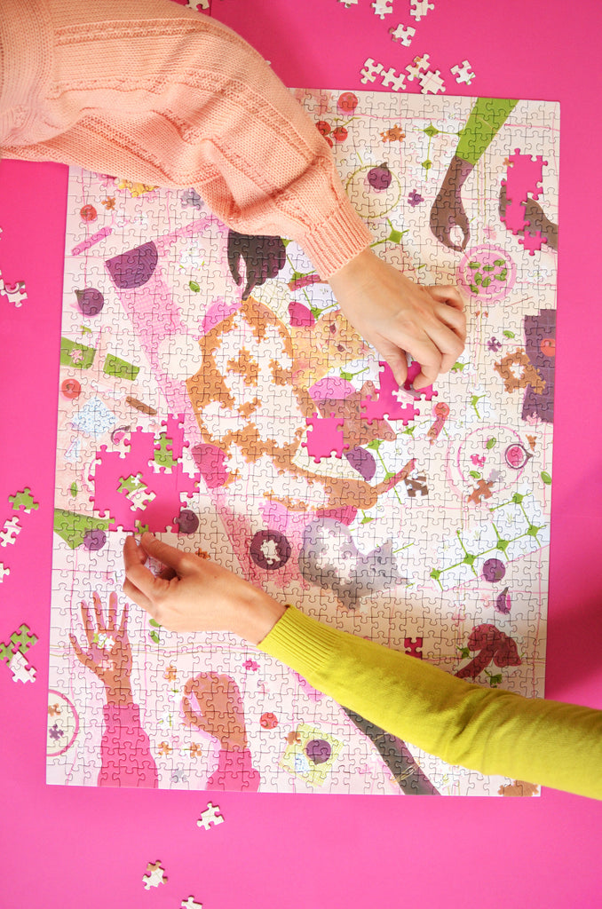 Puzzle 1000 pièces : Fleurs en papier - Gibsons - Rue des Puzzles