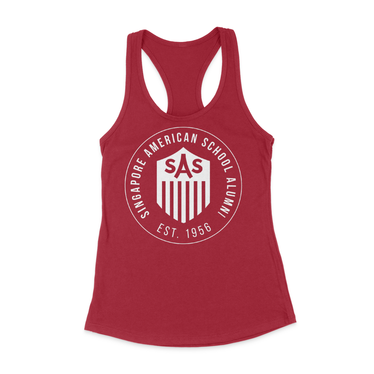 SAS Alumni White Badge Tank Top