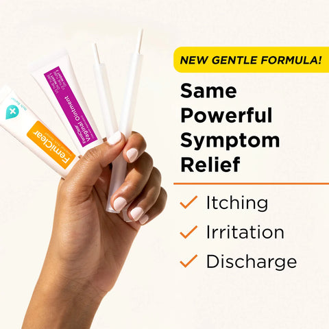 FemiClear Gentle Relief offers symptom relief as potent as the original formula for sensitive skin
