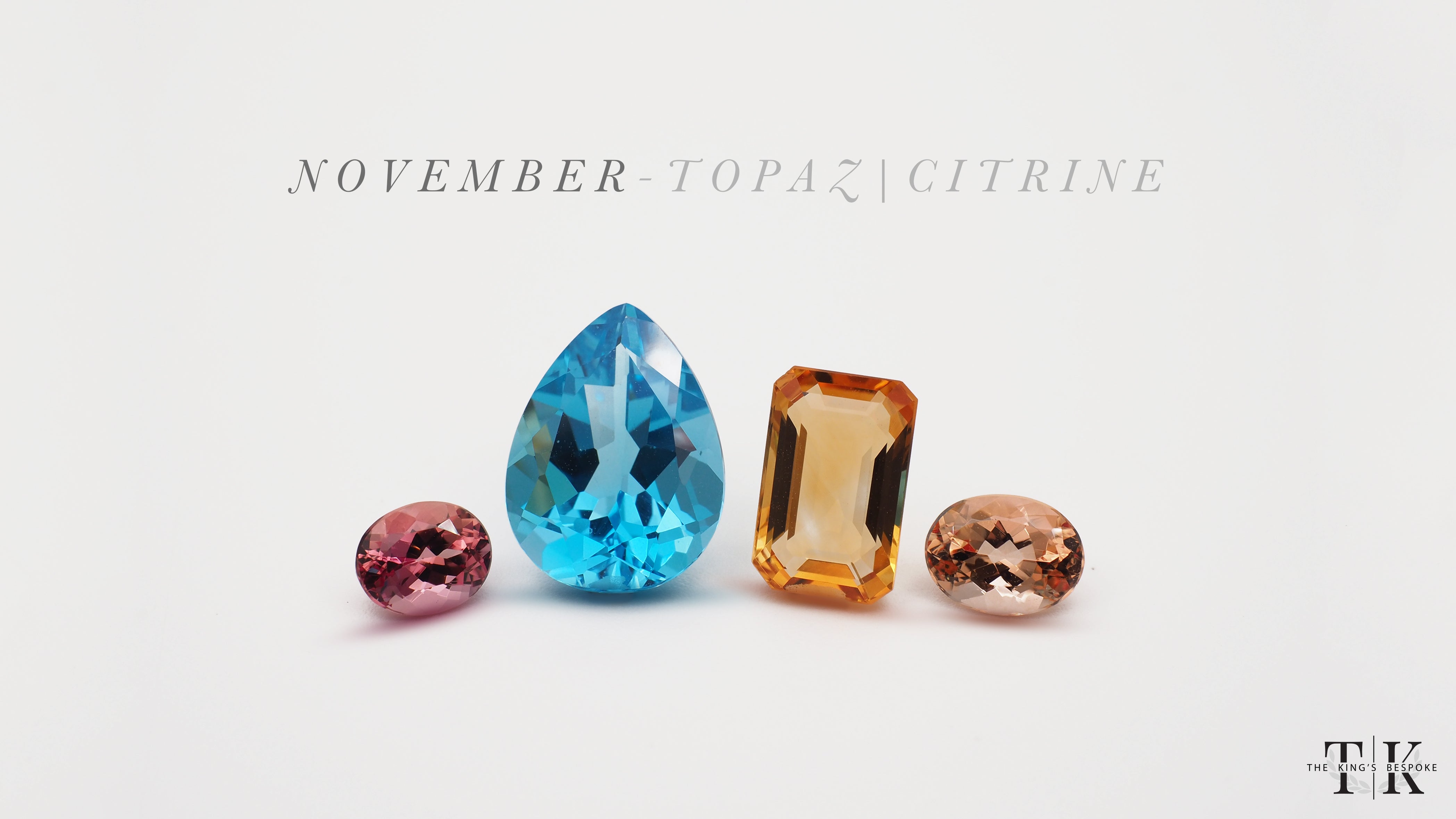 November birthstone topaz citrine