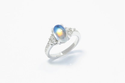 Moonstone Engagement Ring