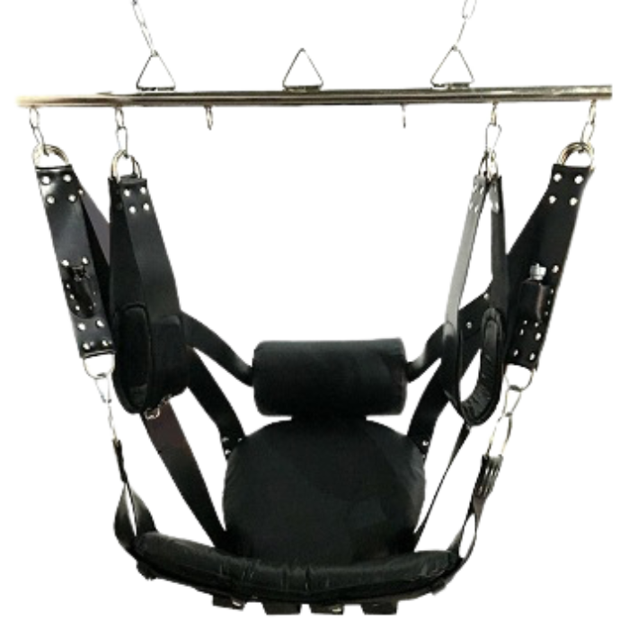 Exclusive Vip Black Leather Sex Swing Rizwards Leather
