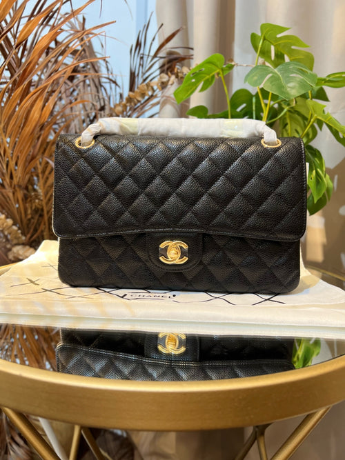 Chanel WOC Black Caviar 24K