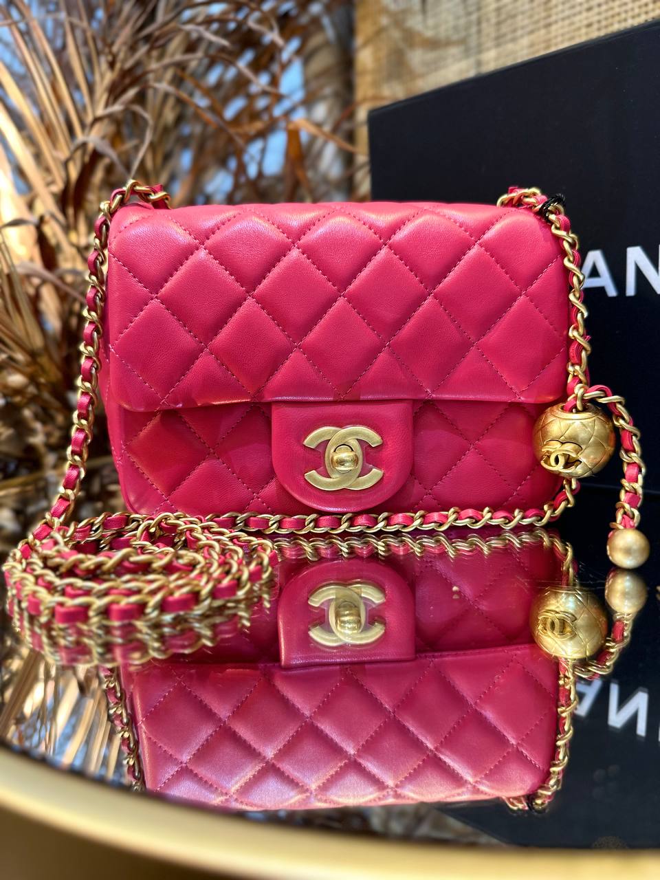 Chanel Pearl Crush WOC in Rose Pink Lambskin AGHW  Brands Lover