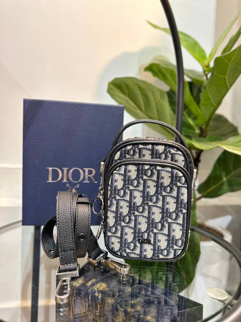 My Sisters Closet  Christian Dior Christian Dior Silver Micro Cannage  Diorama Crossbody Bag
