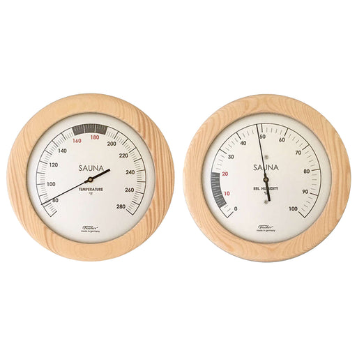 Sauna Thermometer & Hygrometer 6.3 Inch, 195-01F in Fahrenheit