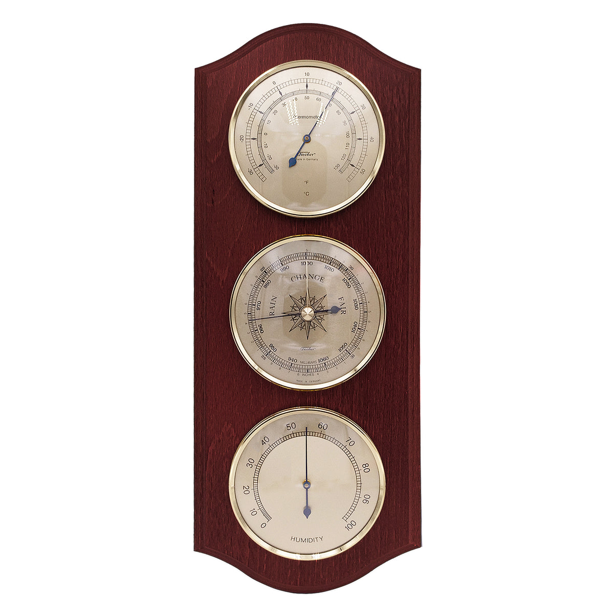 Vriendelijkheid Regeringsverordening Rijk Fischer Weather Station Thermometer, Barometer & Hygrometer 9178 US —  Loewen META trading GmbH