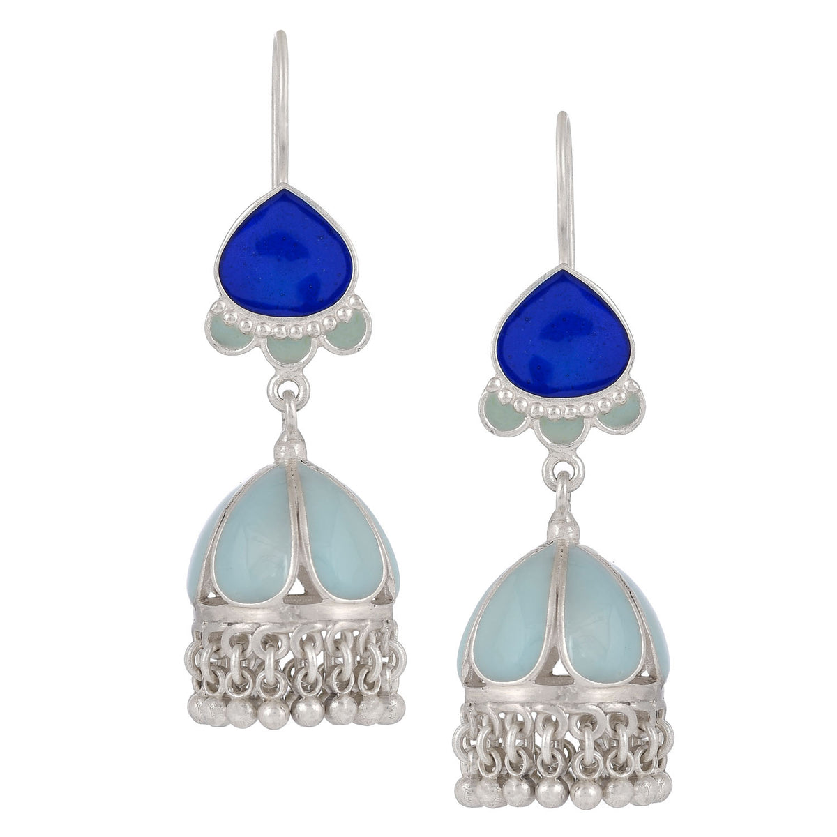 Buy Starry Sky Earrings Midnight Sparkle Deep Blue Earrings Online in India   Etsy