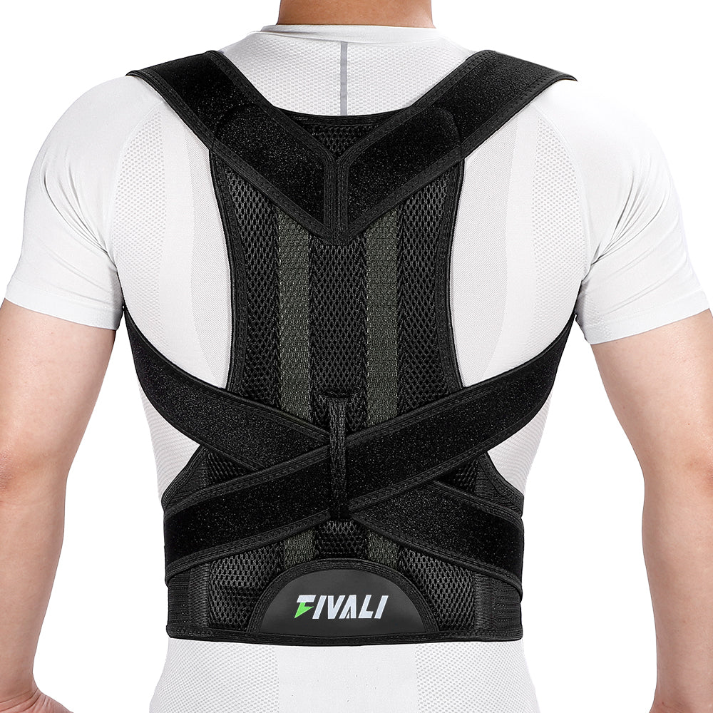 Fivali Unisex Back Brace for Posture and Pain Relief Shoulder Straightener FBR03 - Guide