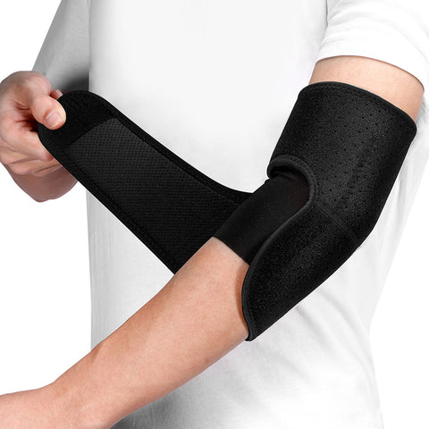Fivali Adjustable Brace Elbow for Fitness with Compression Straps - 2 Pack-Guide