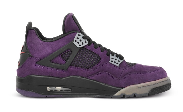 Travis Scott x Air Jordan 4 'Purple' F&F release