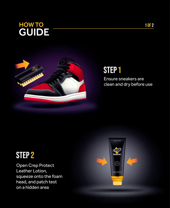 How to apply Crep Protect Leather Lotion