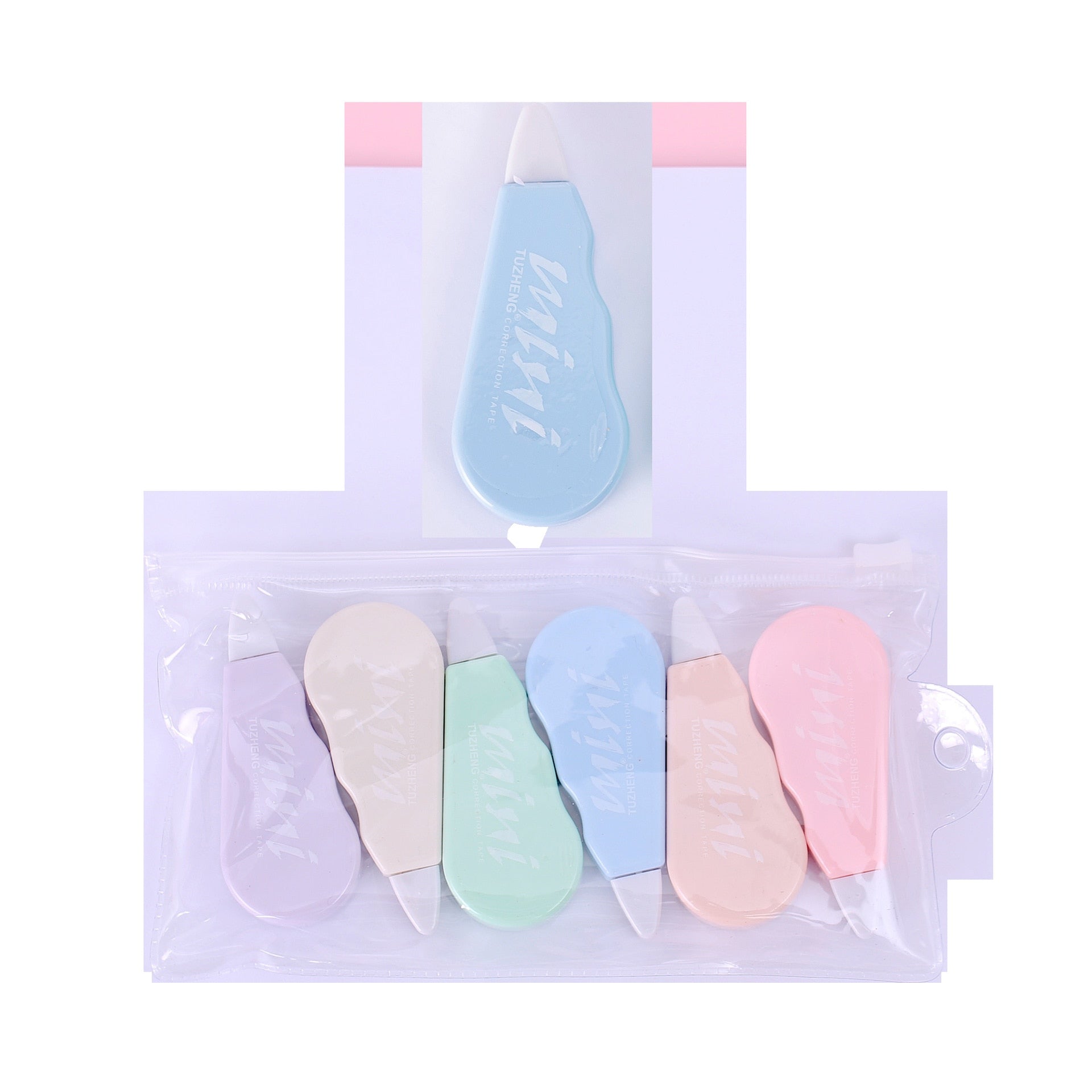 Mini Macaroon Correction Tape - Set of 6